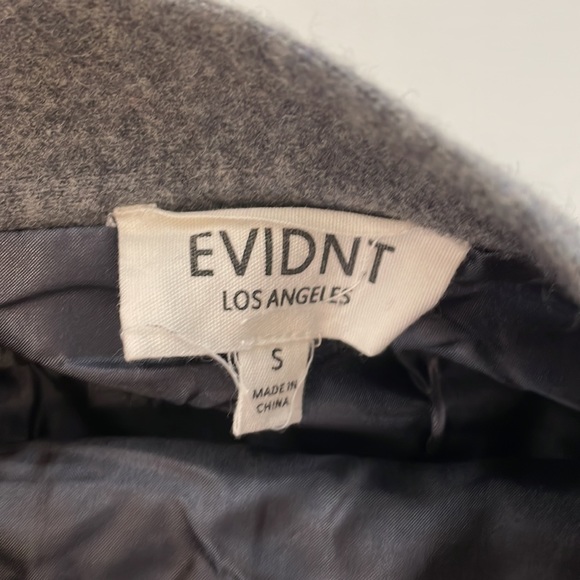 EVIDNT Los Angeles gray wool blend skirt asymetrical sz small edk2001 - Picture 6 of 7